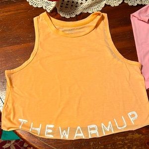 Jessica Simpson orange crop top